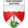 Saint-Georges-sur-Cher 41 ville sticker blason écusson autocollant adhésif