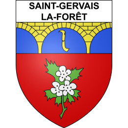 Saint-Gervais-la-Forêt Sticker wappen, gelsenkirchen, augsburg, klebender aufkleber
