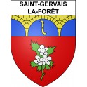 Pegatinas escudo de armas de Saint-Gervais-la-Forêt adhesivo de la etiqueta engomada