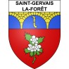 Pegatinas escudo de armas de Saint-Gervais-la-Forêt adhesivo de la etiqueta engomada