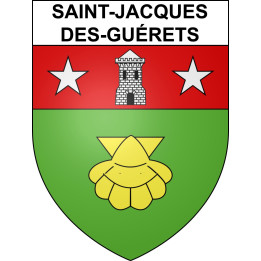 Stickers coat of arms Saint-Jacques-des-Guérets adhesive sticker