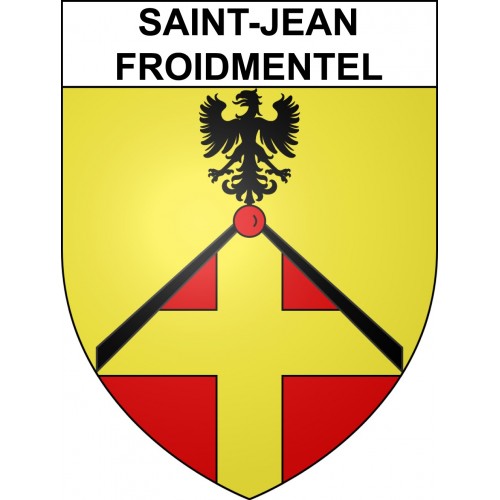 Stickers coat of arms Saint-Jean-Froidmentel adhesive sticker