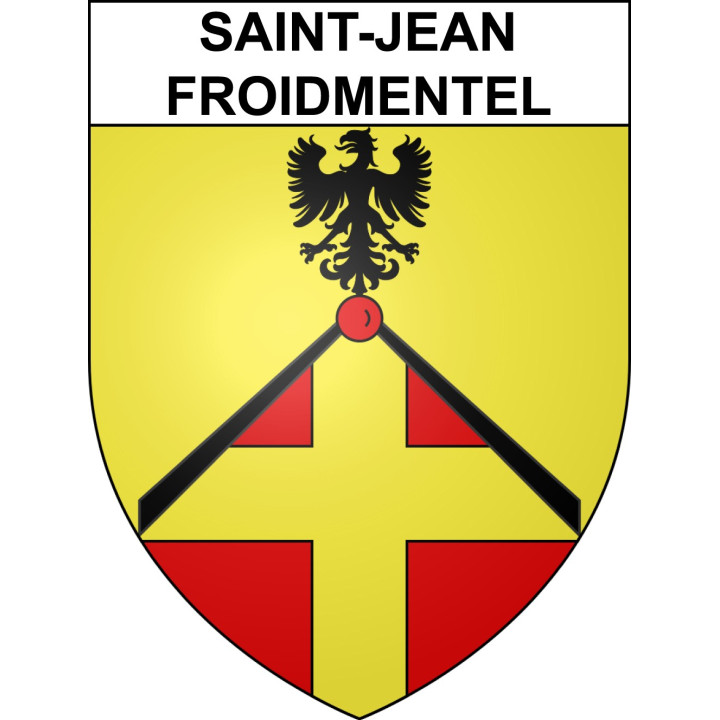Stickers coat of arms Saint-Jean-Froidmentel adhesive sticker