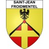 Pegatinas escudo de armas de Saint-Jean-Froidmentel adhesivo de la etiqueta engomada