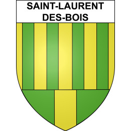Saint-Laurent-des-Bois Sticker wappen, gelsenkirchen, augsburg, klebender aufkleber