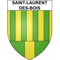 Adesivi stemma Saint-Laurent-des-Bois adesivo