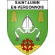 Saint-Lubin-en-Vergonnois 41 ville sticker blason écusson autocollant adhésif