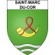 Saint-Marc-du-Cor 41 ville sticker blason écusson autocollant adhésif