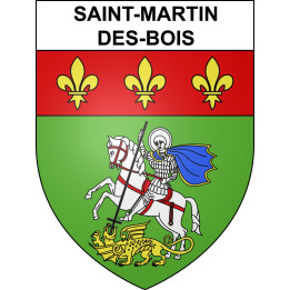 Saint-Martin-des-Bois Sticker wappen, gelsenkirchen, augsburg, klebender aufkleber