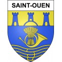 Pegatinas escudo de armas de Saint-Ouen adhesivo de la etiqueta engomada