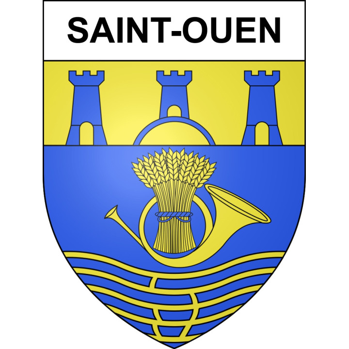 Stickers coat of arms Saint-Ouen adhesive sticker