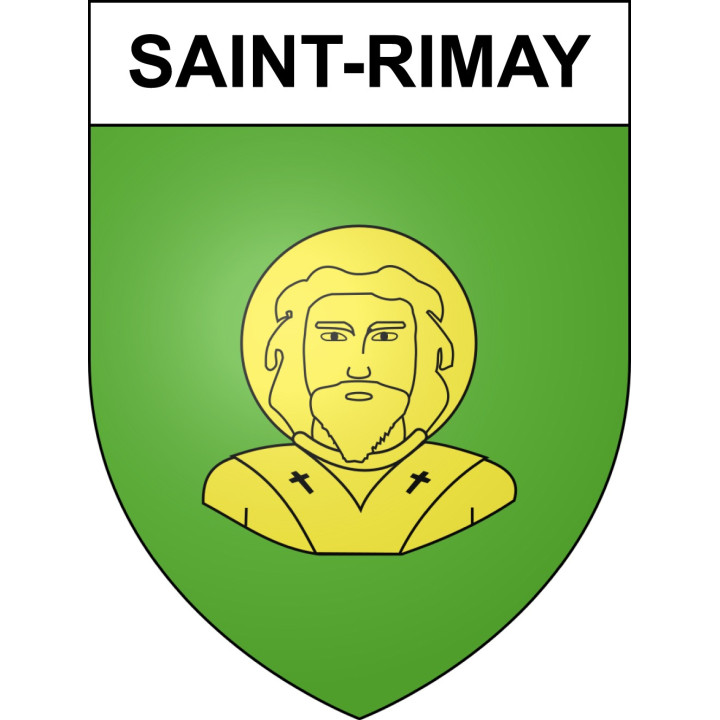 Saint-Rimay Sticker wappen, gelsenkirchen, augsburg, klebender aufkleber