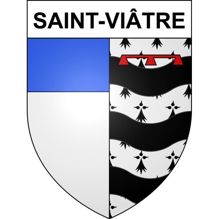 Saint-Viâtre 41 ville sticker blason écusson autocollant adhésif