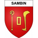 Sambin Sticker wappen, gelsenkirchen, augsburg, klebender aufkleber