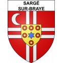 Sargé-sur-Braye Sticker wappen, gelsenkirchen, augsburg, klebender aufkleber