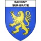 Savigny-sur-Braye 41 ville sticker blason écusson autocollant adhésif