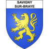 Savigny-sur-Braye Sticker wappen, gelsenkirchen, augsburg, klebender aufkleber