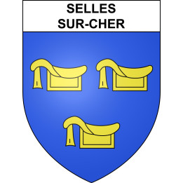 Selles-sur-Cher Sticker wappen, gelsenkirchen, augsburg, klebender aufkleber