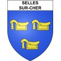 Adesivi stemma Selles-sur-Cher adesivo