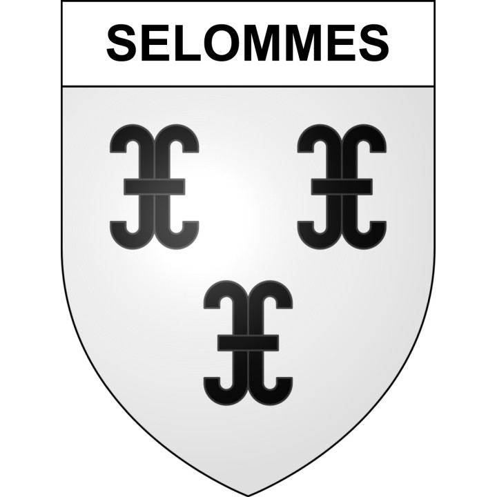 Selommes Sticker wappen, gelsenkirchen, augsburg, klebender aufkleber