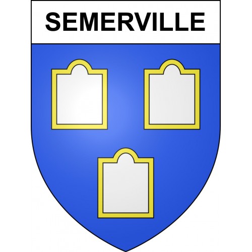 Stickers coat of arms Semerville adhesive sticker