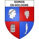 Stickers coat of arms Soings-en-Sologne adhesive sticker