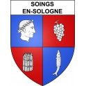 Adesivi stemma Soings-en-Sologne adesivo