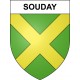 Souday 41 ville sticker blason écusson autocollant adhésif