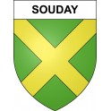 Souday Sticker wappen, gelsenkirchen, augsburg, klebender aufkleber