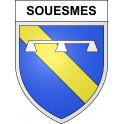 Souesmes Sticker wappen, gelsenkirchen, augsburg, klebender aufkleber