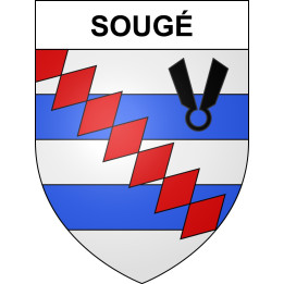 Stickers coat of arms Sougé adhesive sticker