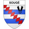 Sougé Sticker wappen, gelsenkirchen, augsburg, klebender aufkleber