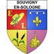 Pegatinas escudo de armas de Souvigny-en-Sologne adhesivo de la etiqueta engomada