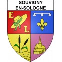 Souvigny-en-Sologne Sticker wappen, gelsenkirchen, augsburg, klebender aufkleber