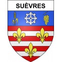 Pegatinas escudo de armas de Suèvres adhesivo de la etiqueta engomada