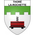 Thoré-la-Rochette 41 ville sticker blason écusson autocollant adhésif
