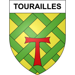 Stickers coat of arms Tourailles adhesive sticker