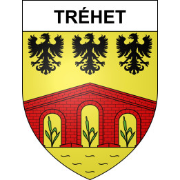 Tréhet 41 ville sticker blason écusson autocollant adhésif