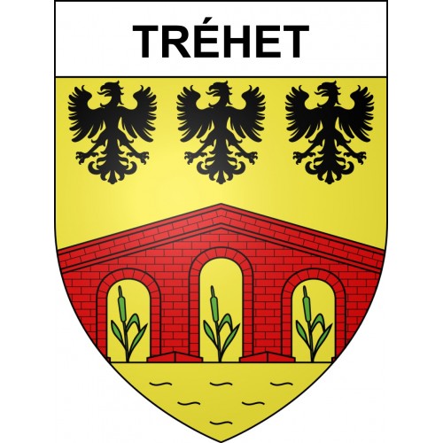 Tréhet Sticker wappen, gelsenkirchen, augsburg, klebender aufkleber