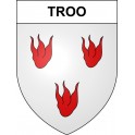 Pegatinas escudo de armas de Troo adhesivo de la etiqueta engomada