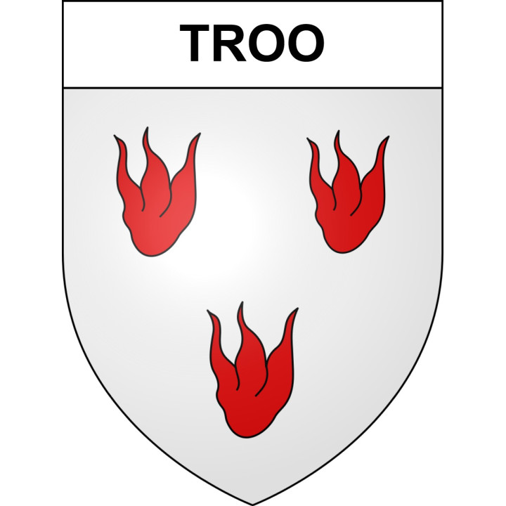 Troo 41 ville sticker blason écusson autocollant adhésif
