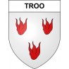 Troo 41 ville sticker blason écusson autocollant adhésif