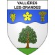 Pegatinas escudo de armas de Vallières-les-Grandes adhesivo de la etiqueta engomada