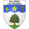 Vallières-les-Grandes 41 ville sticker blason écusson autocollant adhésif
