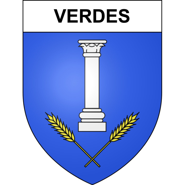 Verdes 41 ville sticker blason écusson autocollant adhésif