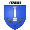 Verdes 41 ville sticker blason écusson autocollant adhésif