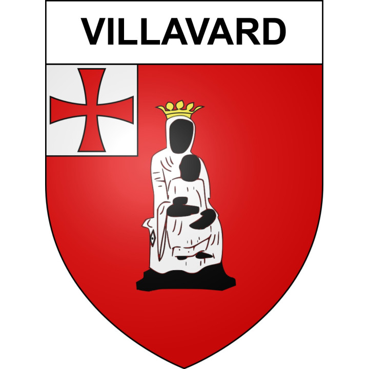 Stickers coat of arms Villavard adhesive sticker