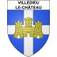 Stickers coat of arms Villedieu-le-Château adhesive sticker