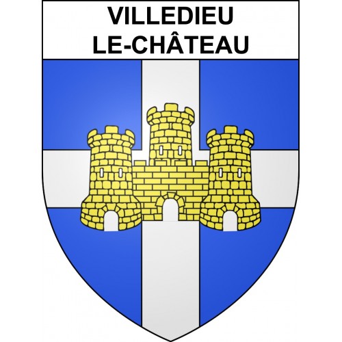 Adesivi stemma Villedieu-le-Château adesivo
