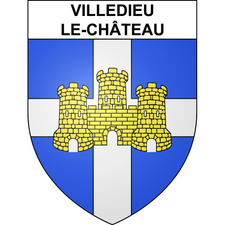 Villedieu-le-Château Sticker wappen, gelsenkirchen, augsburg, klebender aufkleber